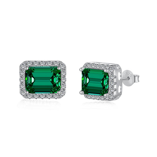 [Vivid Aurora]Luxurious Dainty Emerald Cut Banquet Earrings