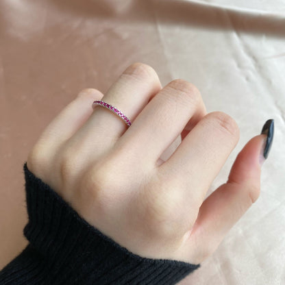 [Vivid Aurora]Delicate Sparkling Round Cut Daily Ring