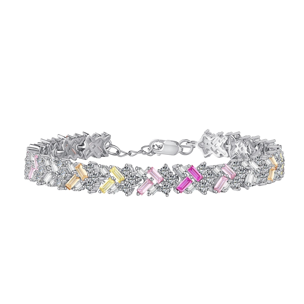 [Vivid Aurora]Dazzling Unique Multi Shape Daily Bracelet