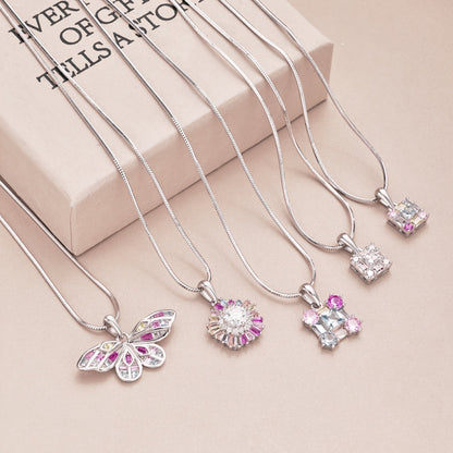 [Vivid Aurora]Charming Flower Colorful Necklace