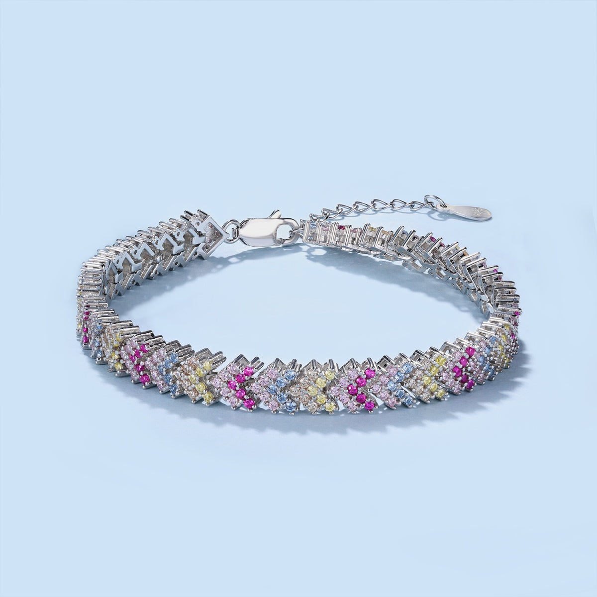 [Vivid Aurora]Ornate Sparkling Round Cut Party Bracelet