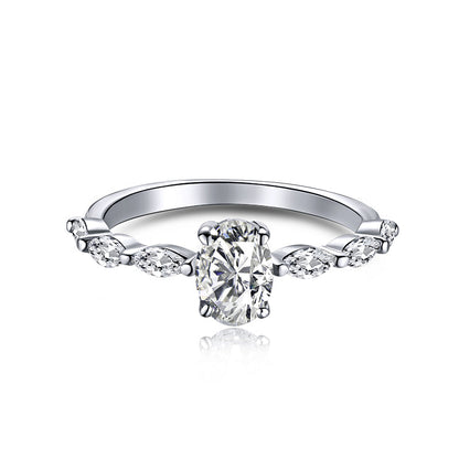 [Vivid Aurora]0.75 Carat Luxurious Vibrant Elongated Cushion Cut Daily Ring